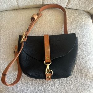 Glad and Young Leather Fanny Pack Black